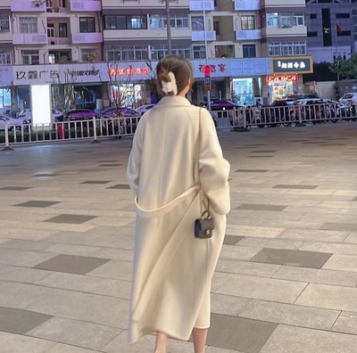 【安娜款高支澳毛】魔鬼大衣品牌单 双面羊绒大衣 手工缝制大衣