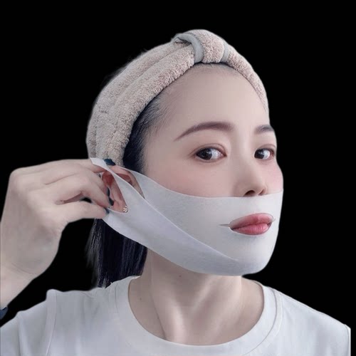 v脸面膜提拉紧致v脸神器收双下巴苹果肌法令纹凝胶双提拉挂耳面膜