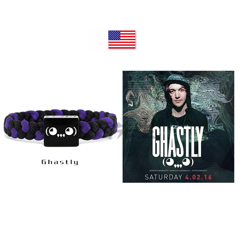 【现货】ElectricFamily电音家族手链 百大DJ手环 Ghastly合作款