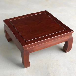 老榆木炕桌原木方几罗汉床小茶桌全实木榻榻米矮茶几家用飘窗桌子