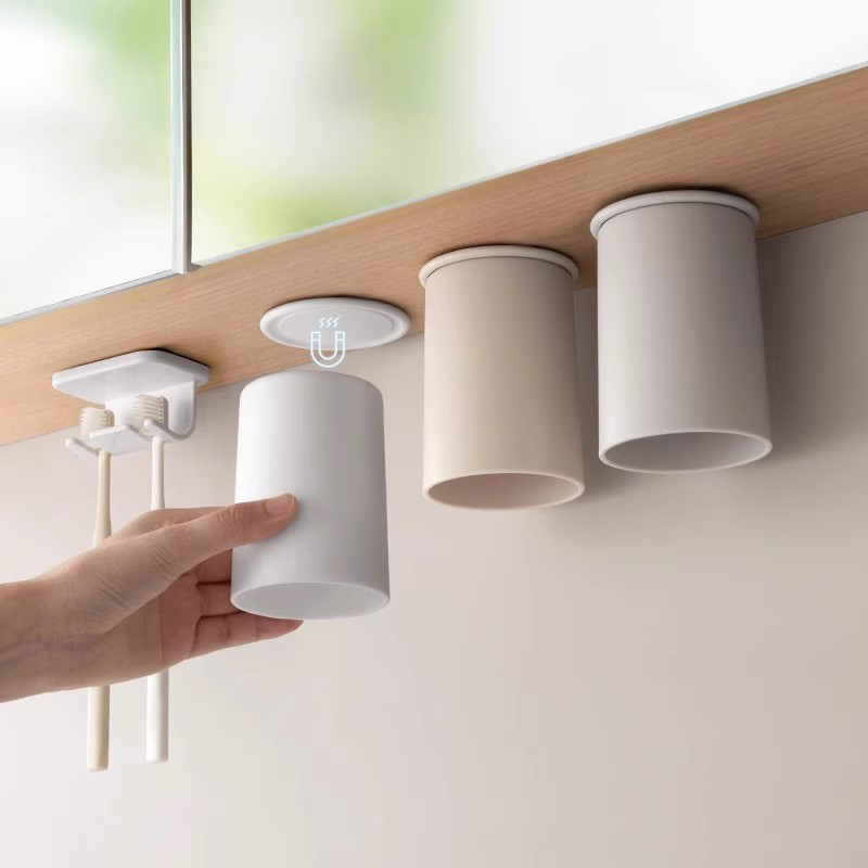 刷牙漱口杯子具家用壁挂式