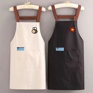 防水围裙厨房家用防油做饭围腰餐饮摆摊水产上班定制工作服男女