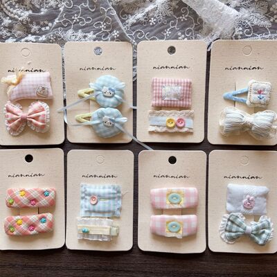 念念niannian新款格纹碎花儿童