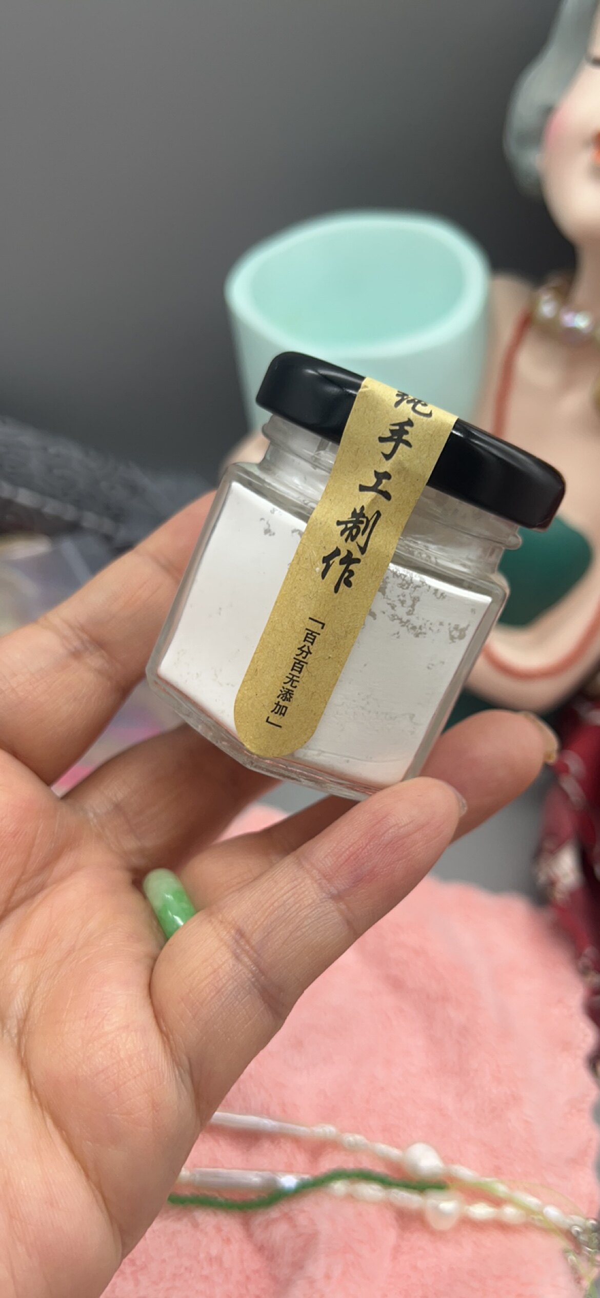 纯天然手工珍珠粉无添加正品美容院外用现磨淡白天然美斑面膜粉