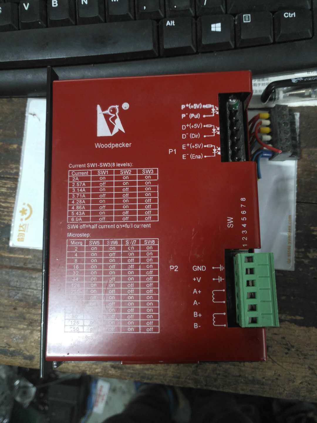 旧*woodpecker 啄木鸟雕刻机驱动器 current sw1-sw3 保三个月.