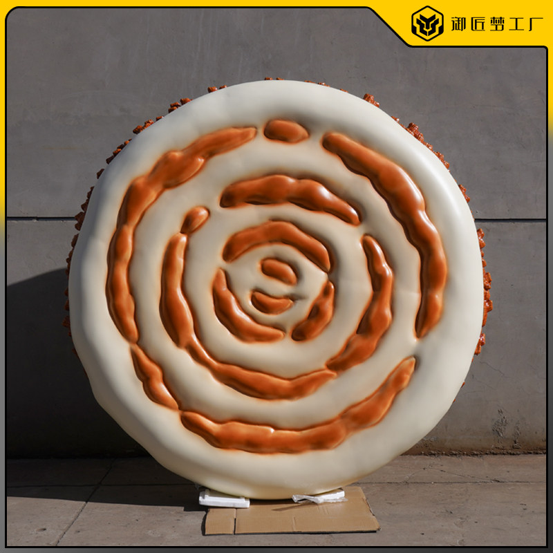 放大陕西肉夹馍玻璃钢门头雕塑