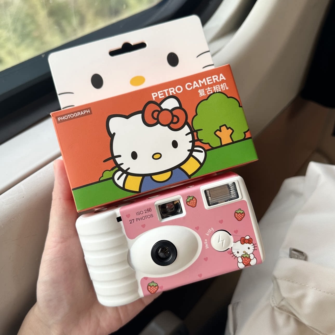 MAJENNY&HELLOKITTY SANRIO 일회용 필름 카메라 학생 선물 바보 KODAK 필름 기계