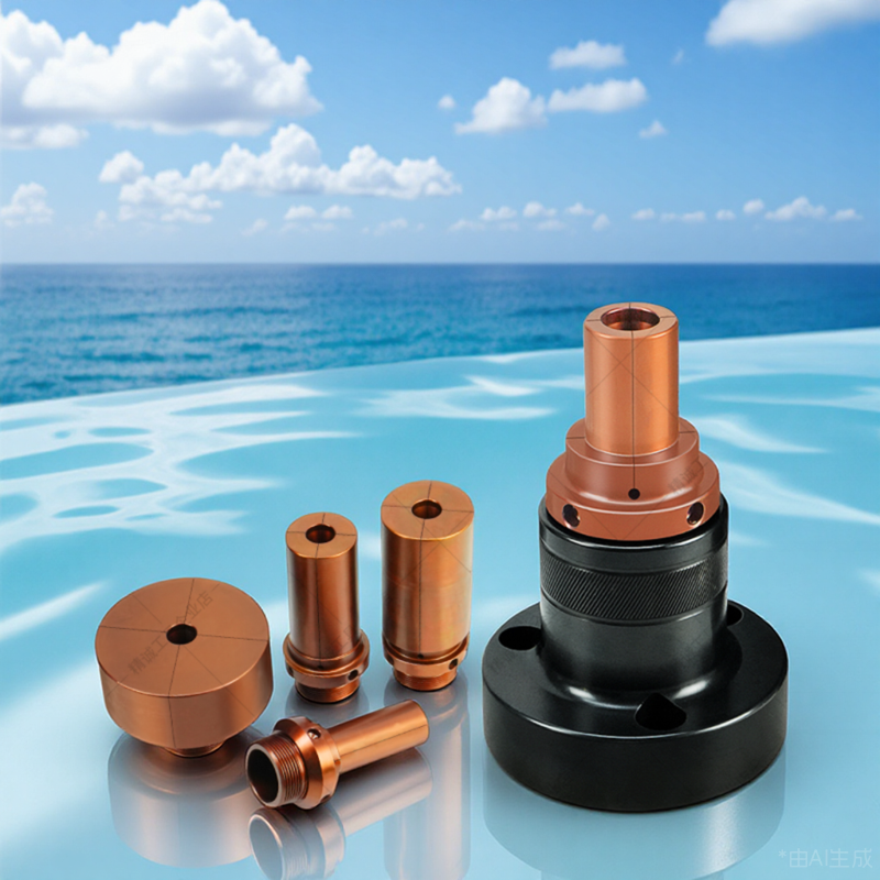 数控车床后拉式加长内撑夹头轴头