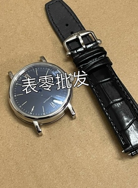 手表配件 万壳适用ETA2824-2 2824-1 st2130表壳 黑盘皮带款 全钢