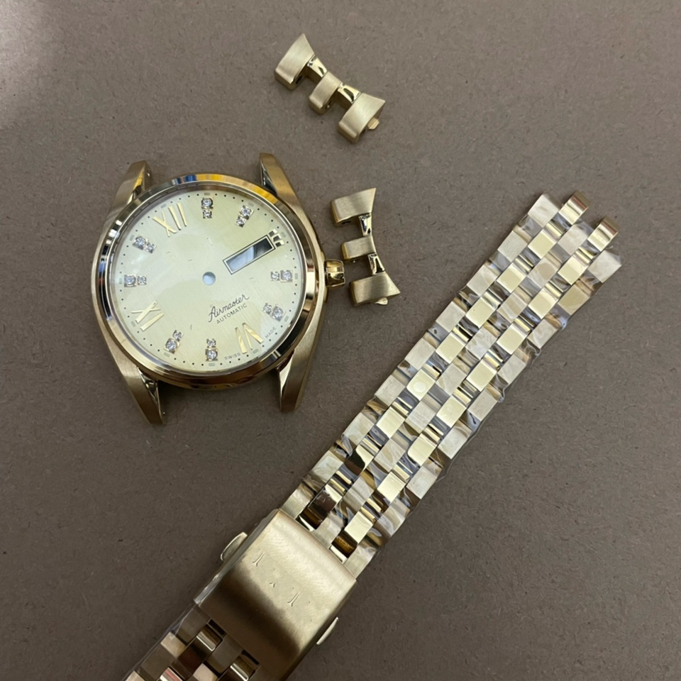 表壳配件83909表壳蓝宝石 用2834 2836 2846 2879 机芯表壳 金色