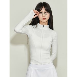 老玛儿夏季修身显瘦防晒上衣女2024年新款休闲运动外套百搭瑜伽服