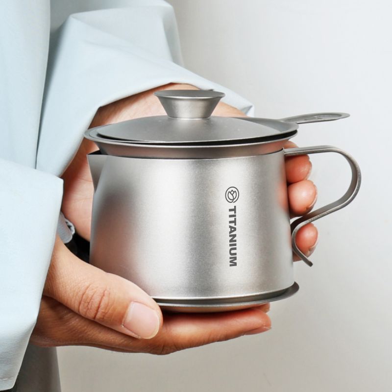 COMBO纯钛茶具便携抑菌心想事橙