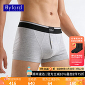 透气舒适不夹臀香港产四角裤 平角内裤 MW729 百富EUC棉男士 BYFORD