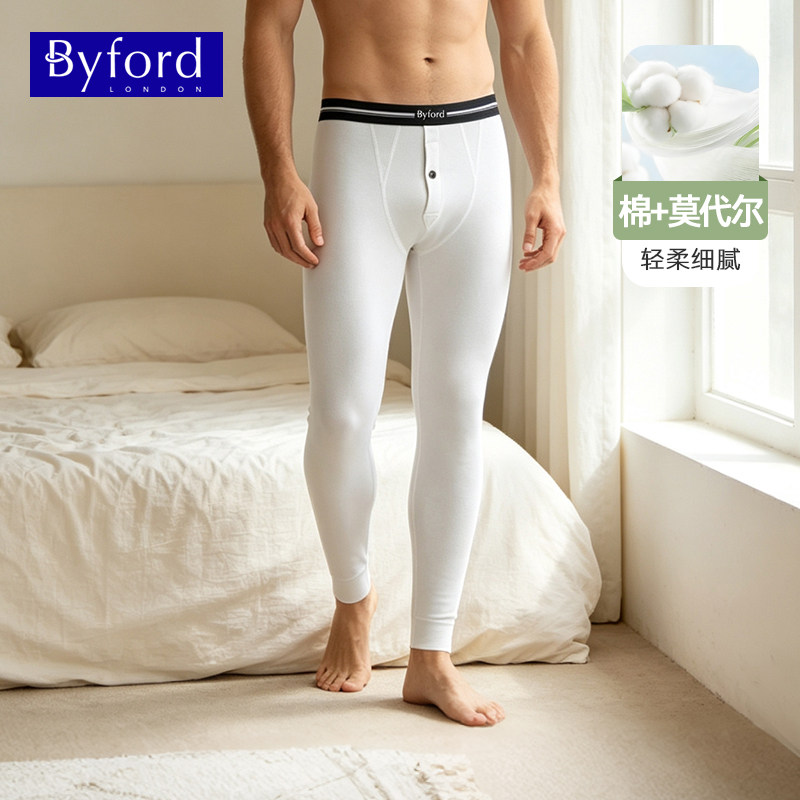 百富男士莫代尔棉保暖秋裤