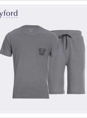 Byford/百富男装混棉圆领短袖男装混棉短裤MH21025+MH21026