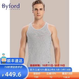 MW7600 棉质休闲简约背心男 Byford 百富男士