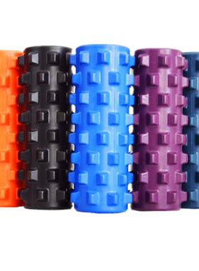 高硬度PU实心瑜伽柱Rumble Roller泡沫轴肌肉放松柱按摩滚轴