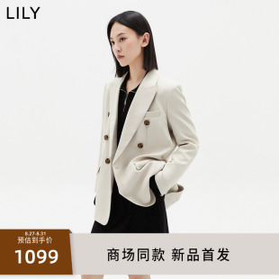 外套 LILY2024春新款 日本东丽防透防紫外线小西装 女装 专柜甄选