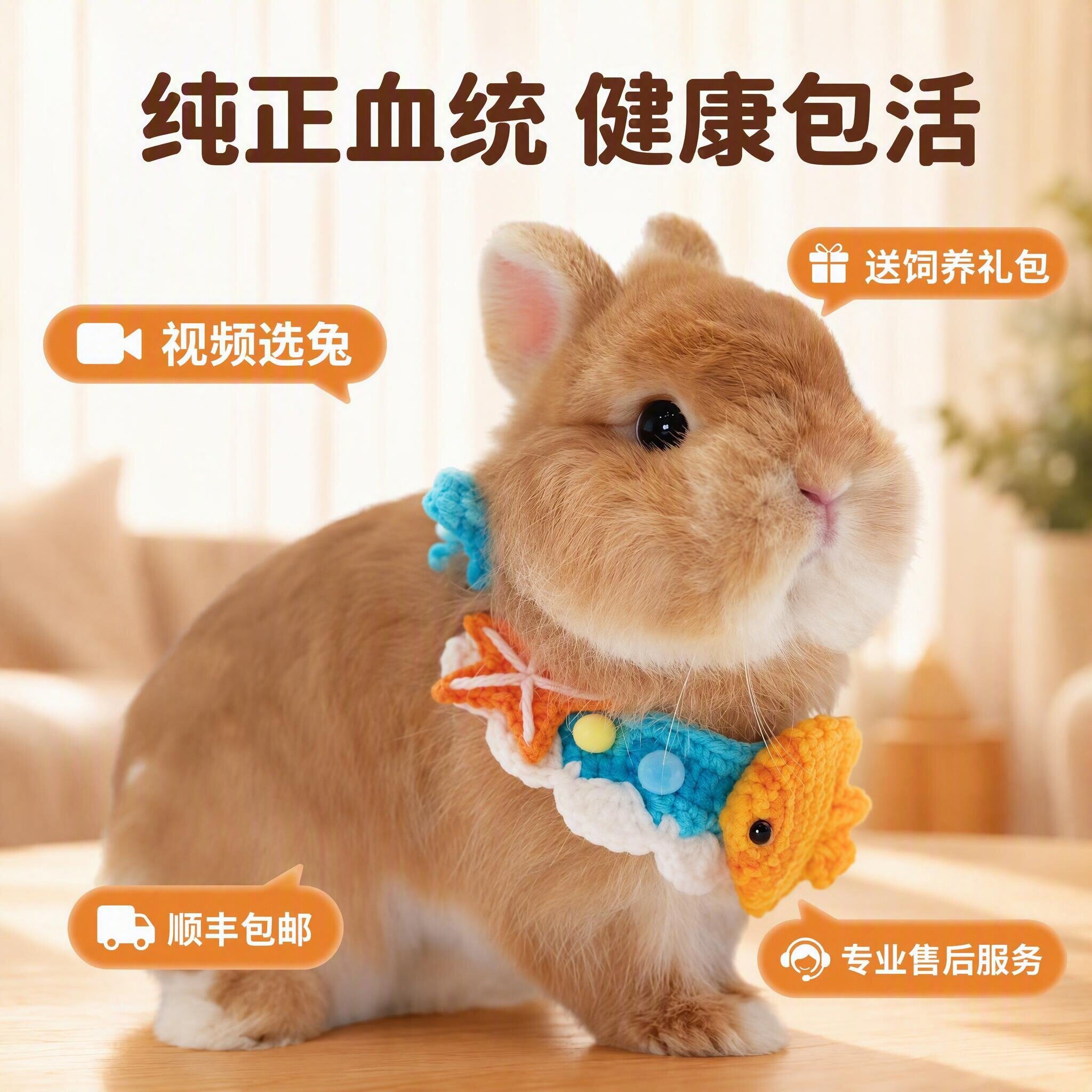 纯种双血统荷兰侏儒兔迷你兔茶杯兔