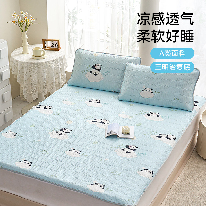 新品糯糯冰凉感软凉席多喜爱凉感冰丝凉席清凉透气印花软凉席