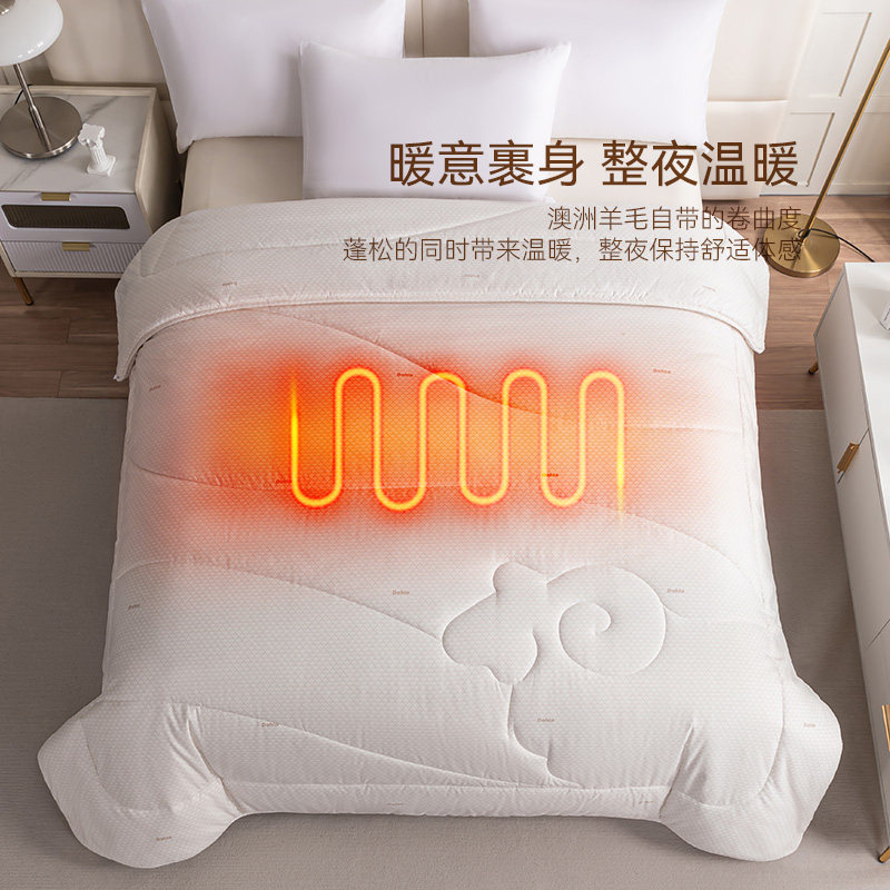 WOOL QUILTS ARE MORE POPULAR IN AUTUMN AND WINTER FESTIVE SHEEP AND SHEEP NEW ZEALAND WOOL QUILT CORE SELECTED THICKENED WINTER QUILT BEDDING