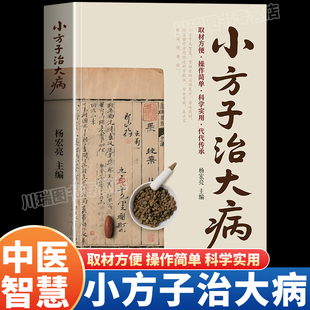 小方子治大病正版中医养生家庭健康保健简单实用老偏方秘方居家常备通俗易懂常见病治疗方法书籍家庭必备随查随用营养健康百科全书