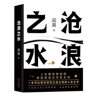 沧浪之水正版阎真著经典官场小说现当代小说活着之上短篇长篇官场职场畅销书排行榜茅盾文学奖提名一本帮你找到立足之地的人生之书