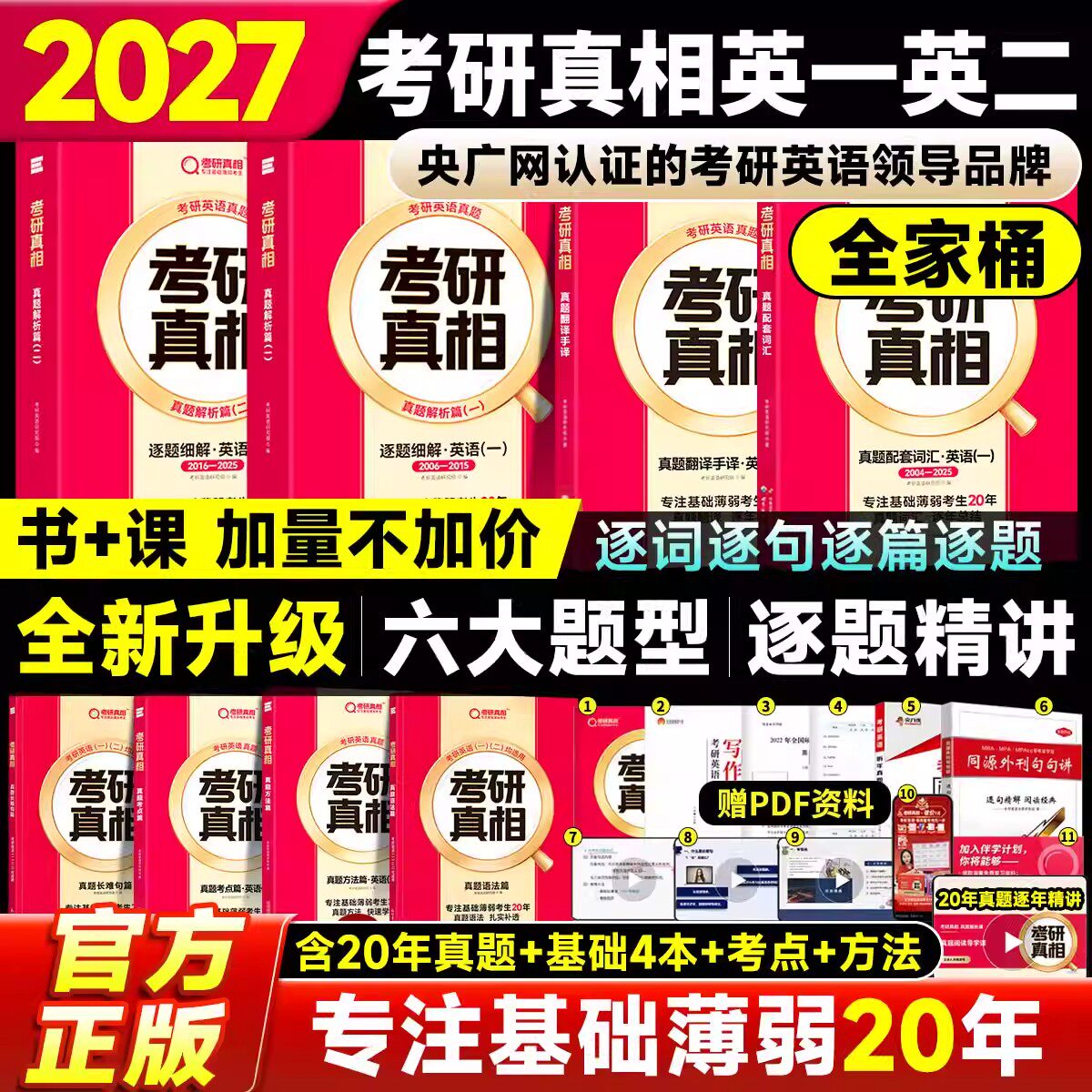 2027考研真相英语一英语二真题
