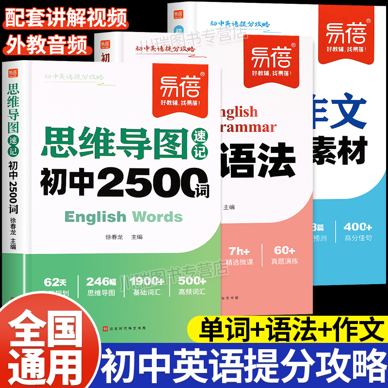 易蓓初中英语思维导图速记2500词