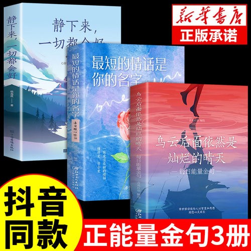 每日能量金句3册经典句子书籍