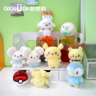 【现货】韩国正品 pokepeace 木木枭一对鼠皮卡丘波加曼毛绒挂件