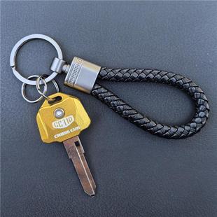 适用本田幼兽CC110 Cross Cub熊本熊联名版改装铝合金钥匙壳绳扣