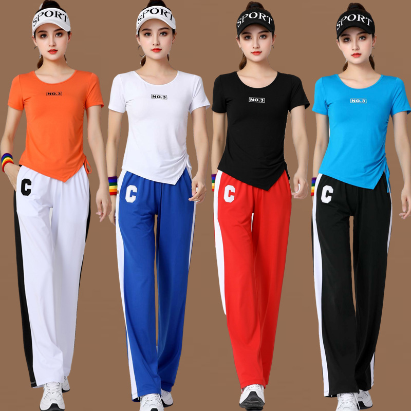 鬼步舞舞蹈服運動套裝健身操時尚