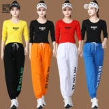 Осенний демисезонный лонгслив с буквами, штаны для спортзала, танцующая спортивная форма, костюм