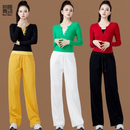25年春季新款广场舞运动服假两件