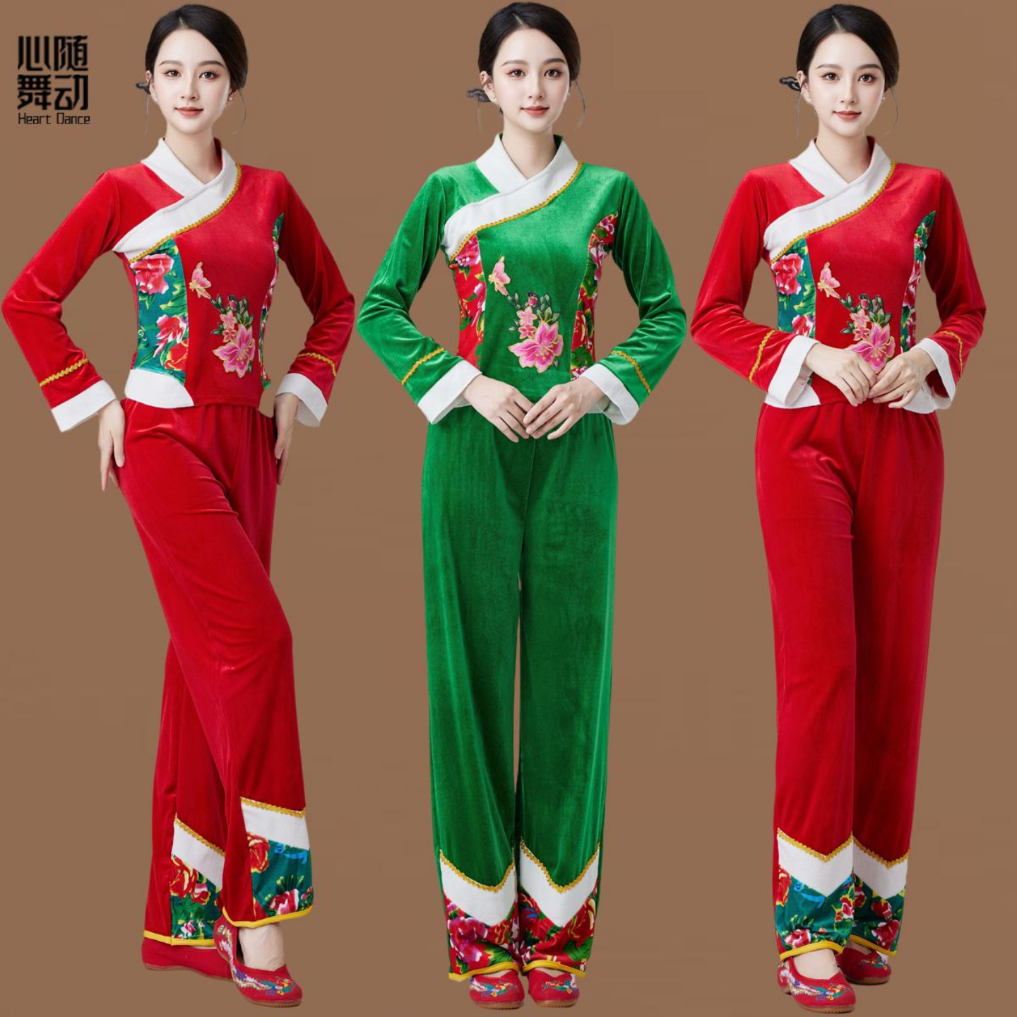 新款民族风长袖打鼓服