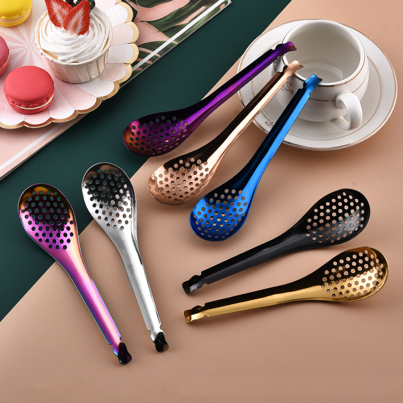 西班牙MOChef鱼籽酱漏勺14K镀金分子料理厨房烹饪用具其他100％