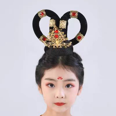 舞蹈头饰演出头饰秧歌广场民族古典舞舞台表演头花傣族跳舞现代女
