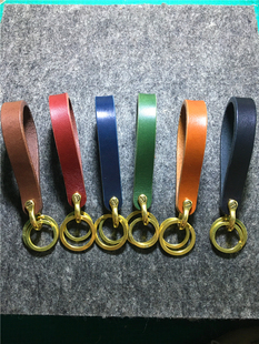 【老顽铜】日本昭楠枥木多脂鞍革马鞍革植鞣革钥匙扣真皮纯铜牛皮