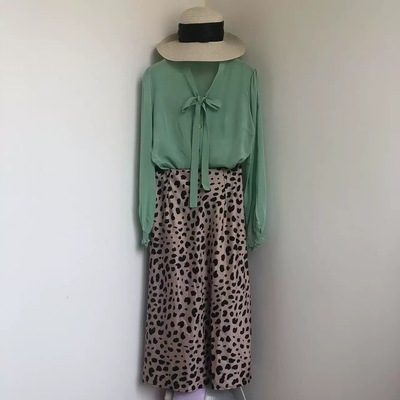 法式优雅真丝桑蚕丝双绉飘带衬衫