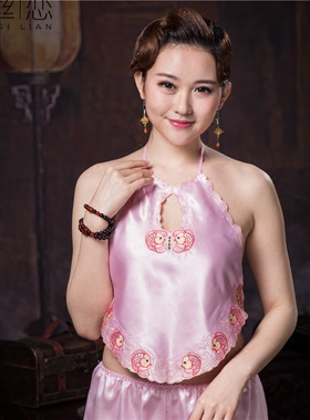 肚兜式内衣肚兜成人女士肚兜民族风绣花性感诱惑性睡衣内衣宫廷套