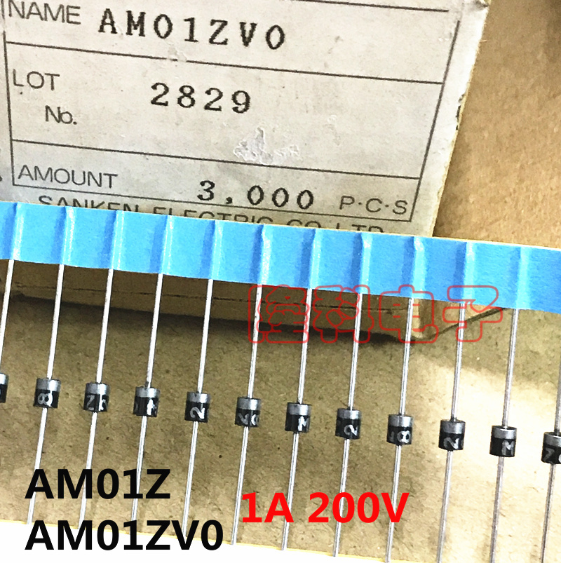 AM01ZV0进口整流二极管AM01Z 三肯原装AM01 1A 200V R-1三垦电源