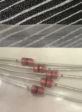 稳压二极管红黑进口黑红色环1W 20V MA2200 DO-41松 下直插稳压管