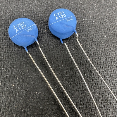PTC热敏电阻C751蓝色C750 A120度B59751C0120A070 B59750 50R欧25
