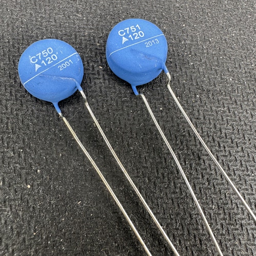 PTC热敏电阻C751蓝色C750 A120度B59751C0120A070 B59750 50R欧25