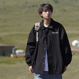 A331-JK660-P75港风宽松刺绣翻领夹克衫，男装夹克，电商C409