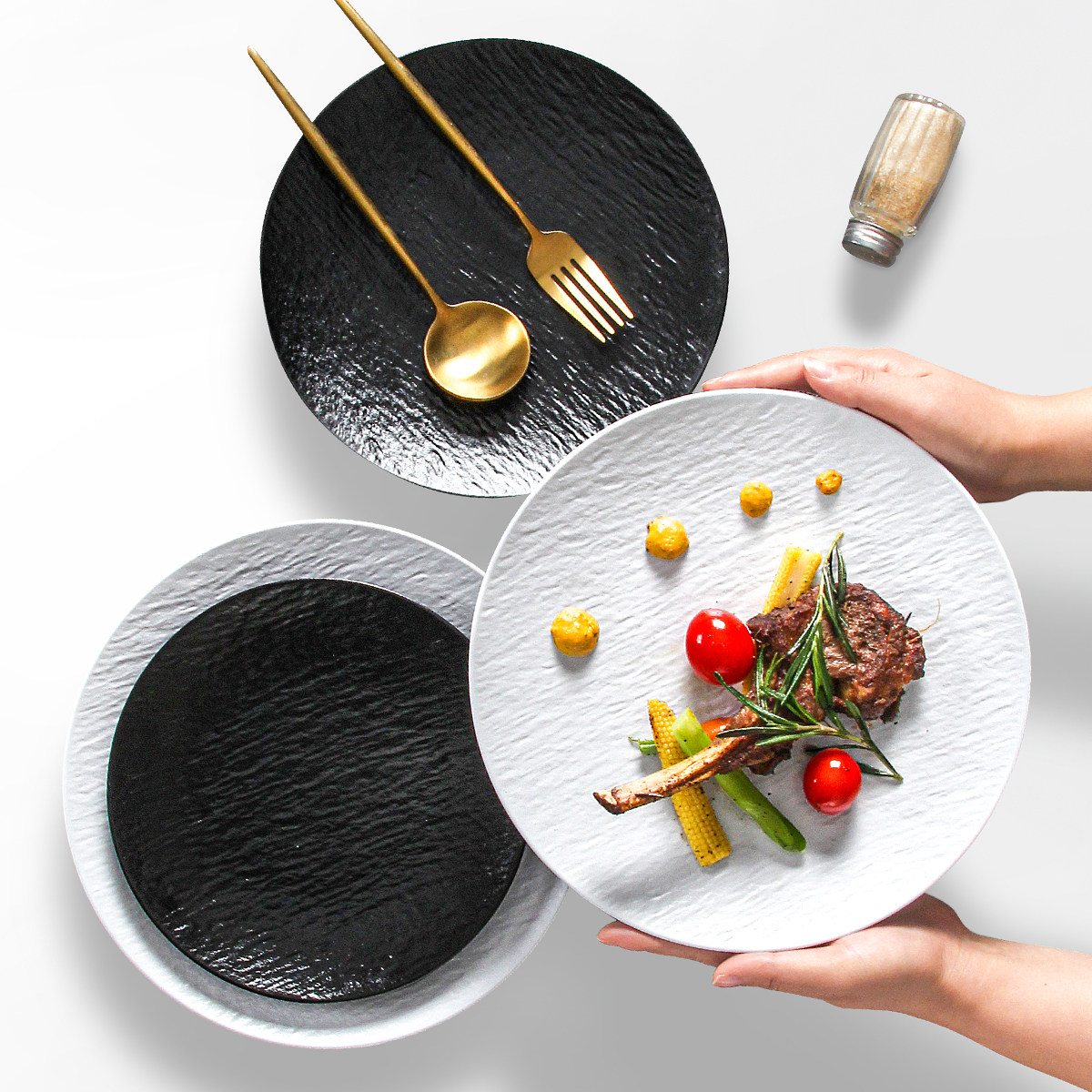 密胺日式餐具盘子商用碟子餐饮平盘高级感西餐意面牛排专用盘餐盘,餐饮具,盘,淘宝优惠券,粉丝福利购,淘宝优惠卷