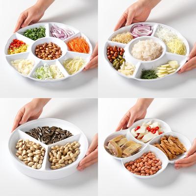 五毫分格盘密胺大众圆形盘子