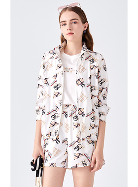 雅格上美 春夏新款女士时尚休闲运动套装 A24CF33J22/A24CF67J22