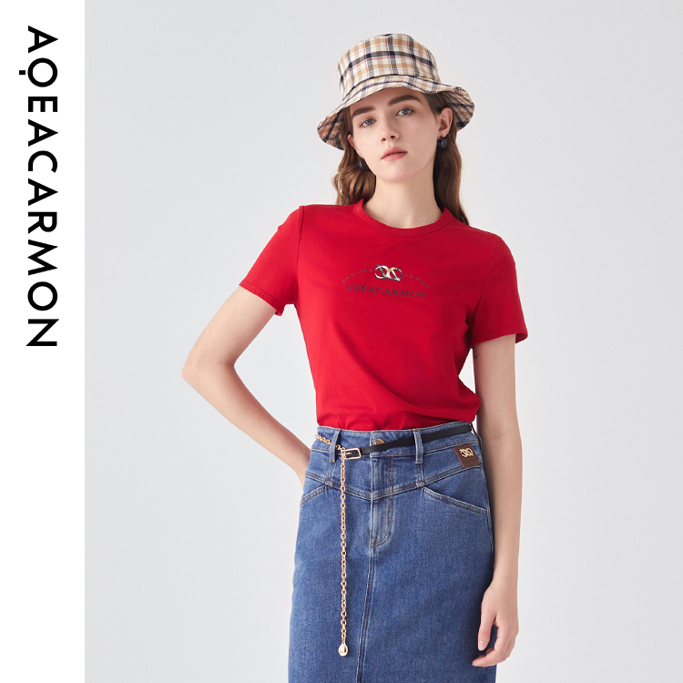 短袖通勤日常女士圆领T恤